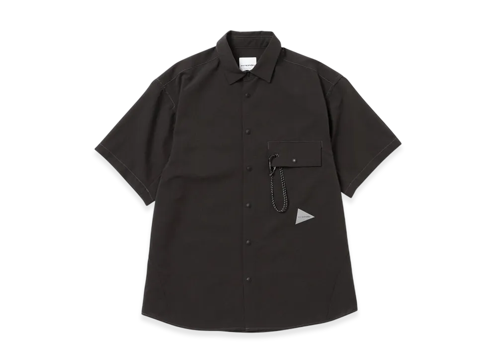 and wander Dry Breathable SS Shirt "Charcoal"