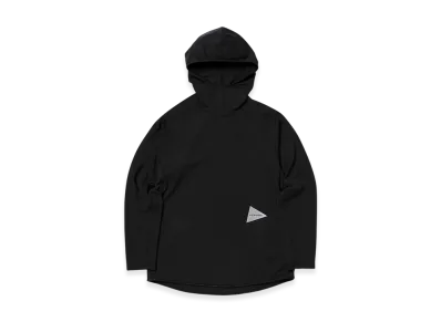 and wander Dry Jersey LS Hoodie "Black"