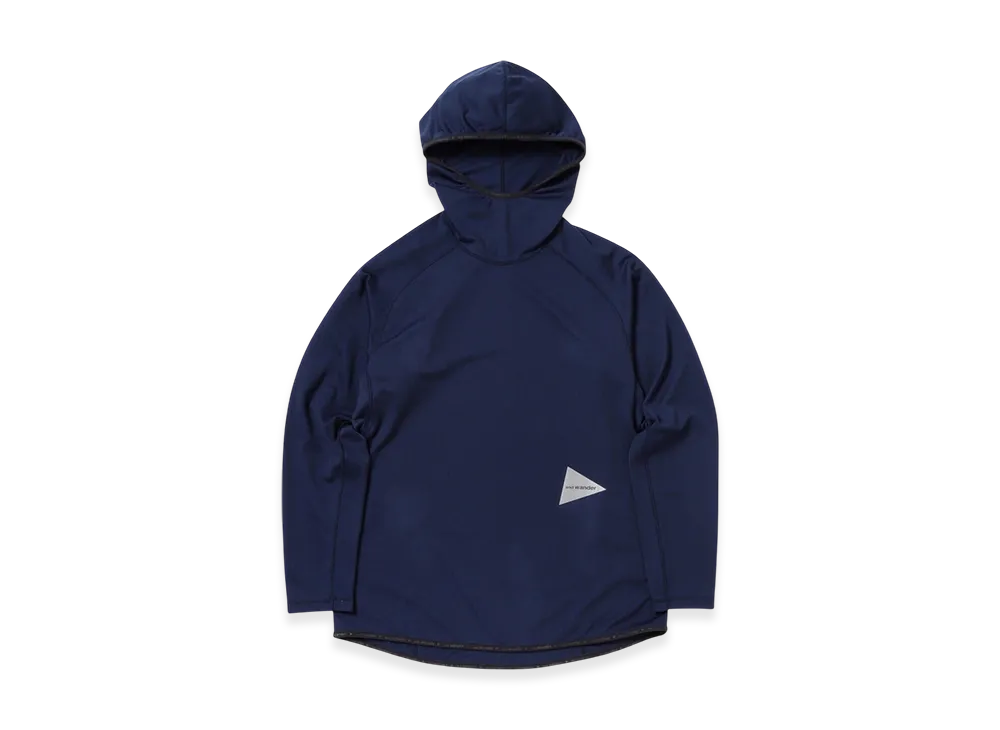 and wander Dry Jersey LS Hoodie "Navy"