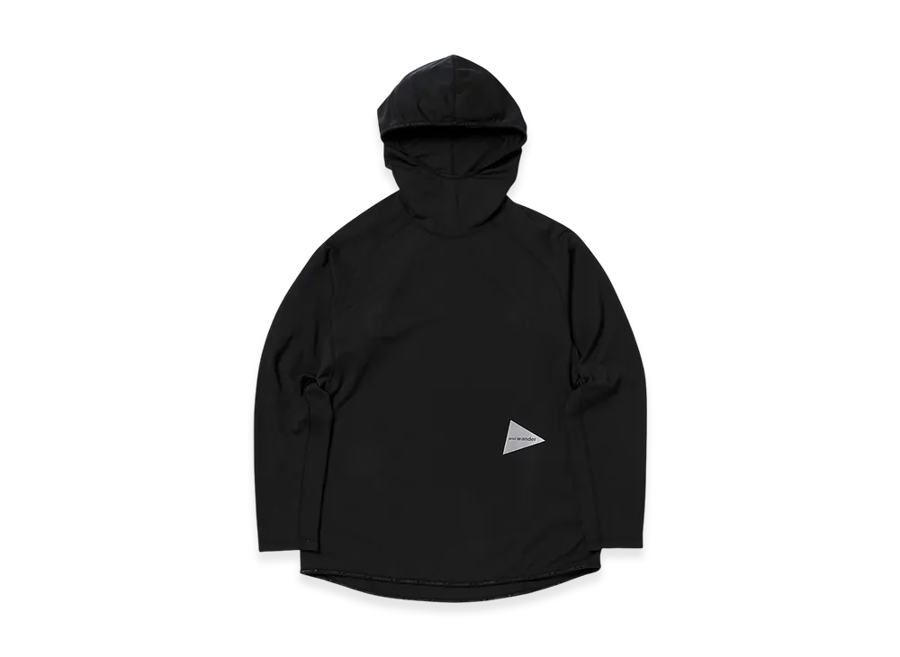 and wander Dry Jersey LS Hoodie "Black"