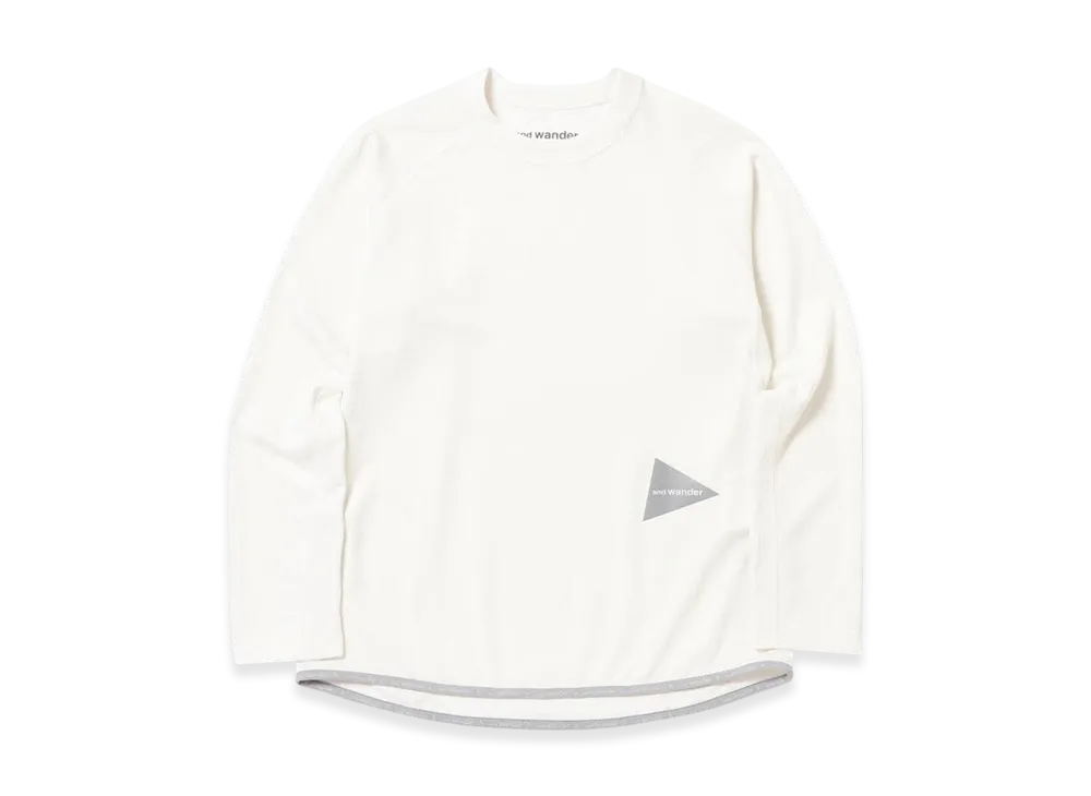 and wander Dry Jersey Raglan LS T "Off White"