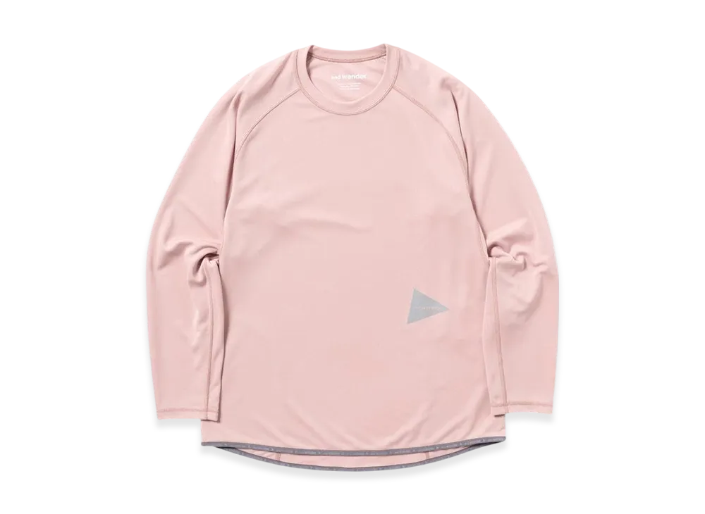 and wander Dry Jersey Raglan LS T "Pink"