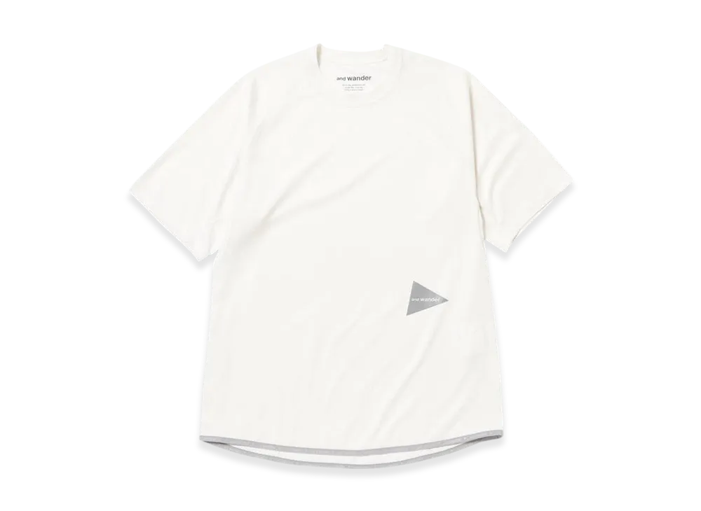 and wander Dry Jersey Raglan SS T "Off White"