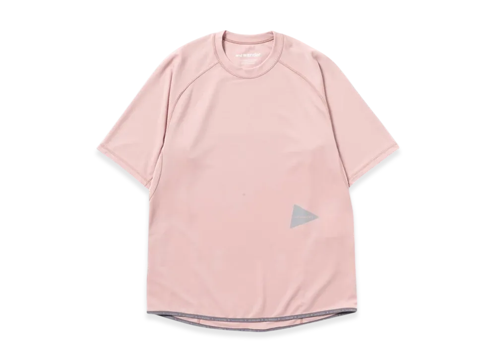 and wander Dry Jersey Raglan SS T "Pink"
