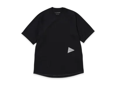 and wander Dry Jersey Raglan SS T "Black"