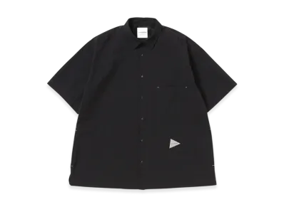 and wander Dry Soft Seersucker SS Shirt "Navy"
