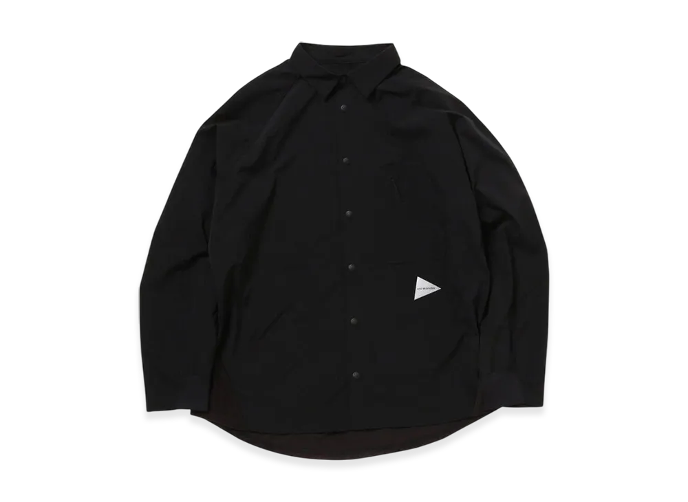 and wander Fleece Base LS Shirt "Black"