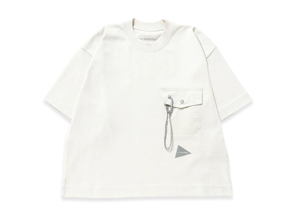 and wander Heavy Cotton Pocket HS T "Light Gray"