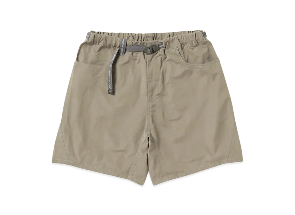 and wander High Count Cloth Short Pants (M) "Gray Beige"