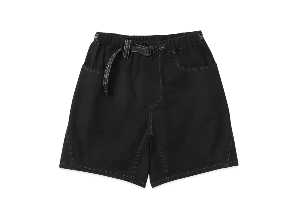 and wander High Count Cloth Short Pants (M) "Black"