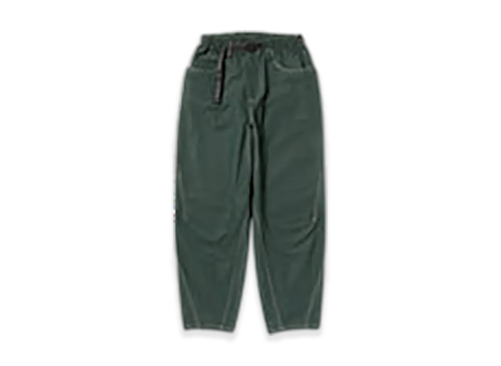 and wander High Count Cloth Wide Pants "Green"