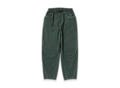 and wander High Count Cloth Wide Pants "Green"