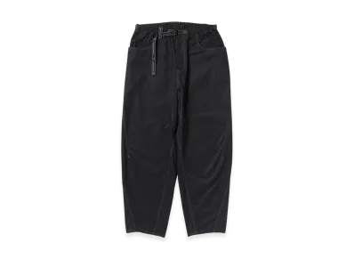and wander High Count Cloth Wide Pants "Black"