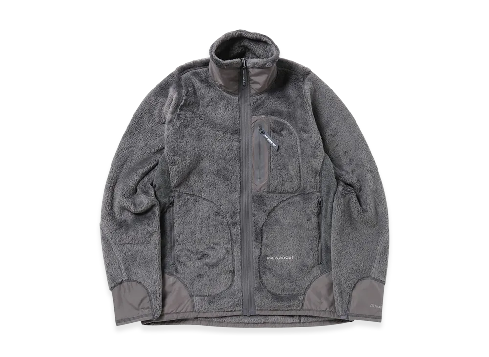 and wander High Loft Fleece Jacket "Dark Gray"