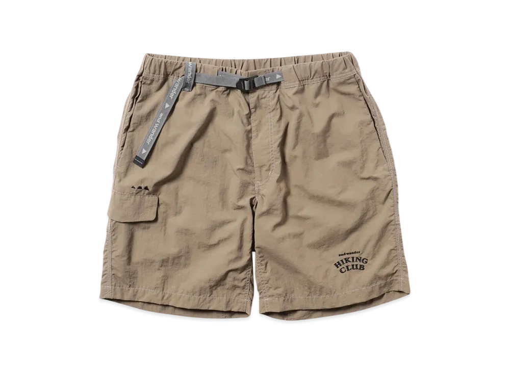 and wander Hiking Club NY Taffeta Hiker Short Pants "Beige"