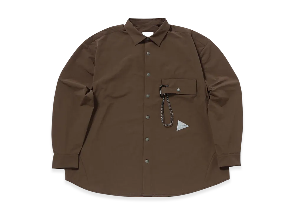 and wander Light W Cloth Shirt "Brown"