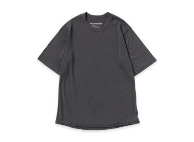 and wander Merino Base SS T "Charcoal"