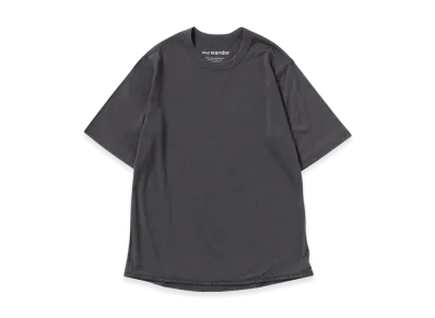 and wander Merino Base SS T "Charcoal"