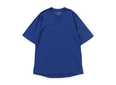 and wander Merino Base SS T "Blue"