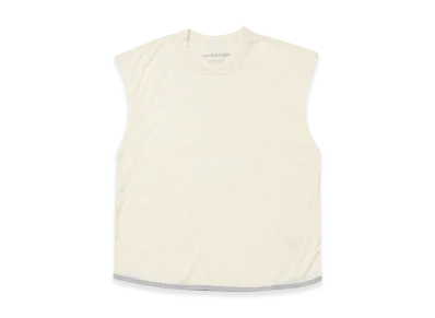 and wander Merino Base Tank Top "Off White"