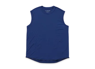 and wander Merino Base Tank Top "Blue"