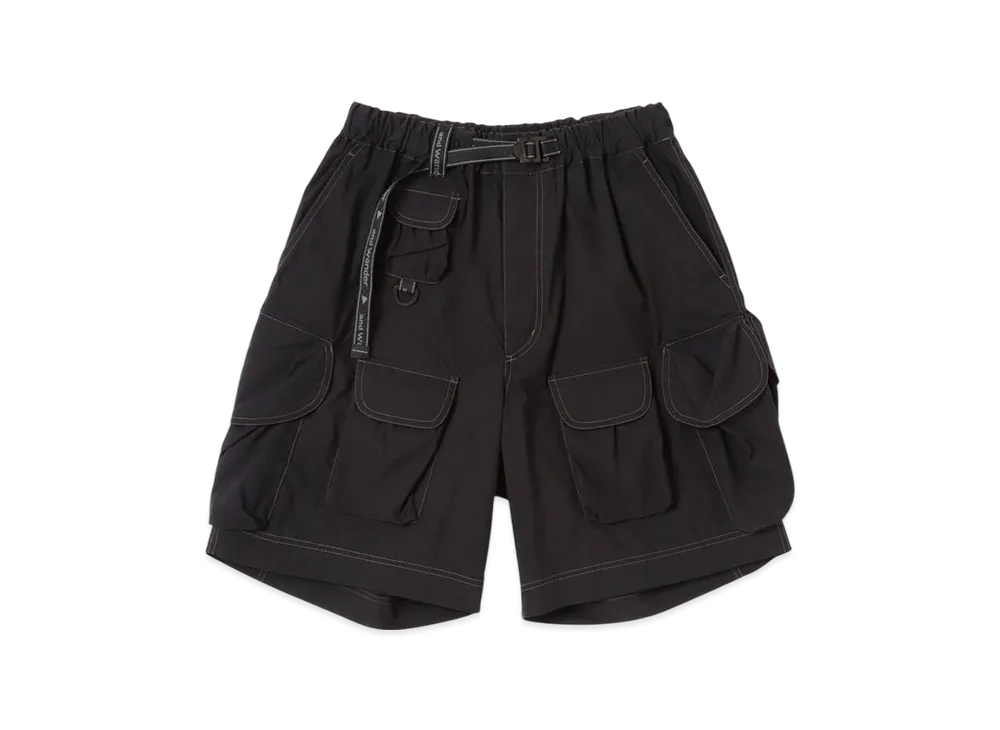 and wander Multi Pocket Short Pants (M) "Black"