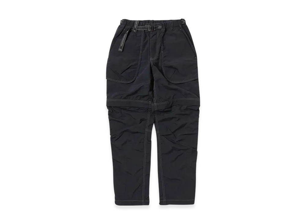 and wander NY Taffeta Hiker 2Way Pants "Black"