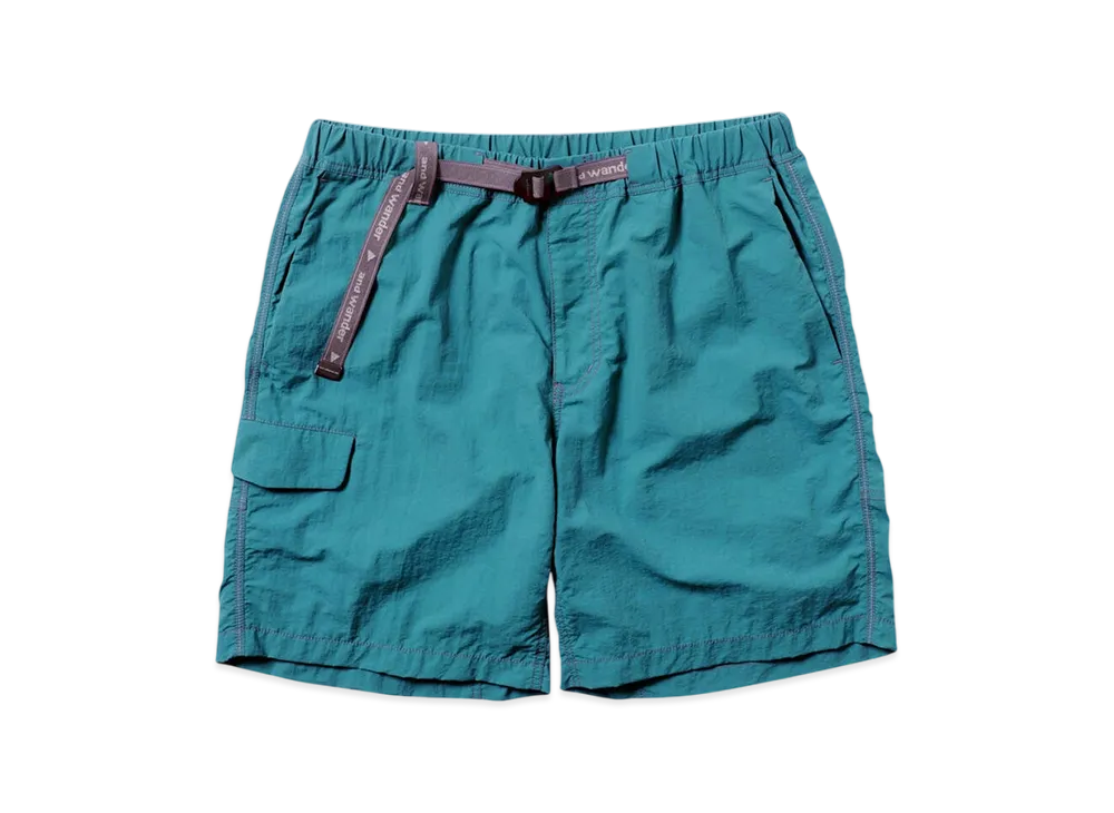 and wander NY Taffeta Hiker Short Pants "Turquoise Blue"