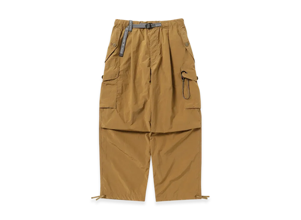 and wander Oversized Cargo Pants "Light Brown"