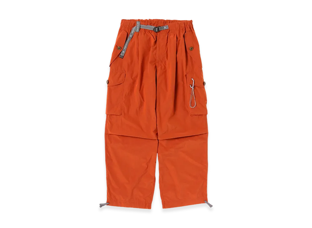 and wander Oversized Cargo Pants "Red"