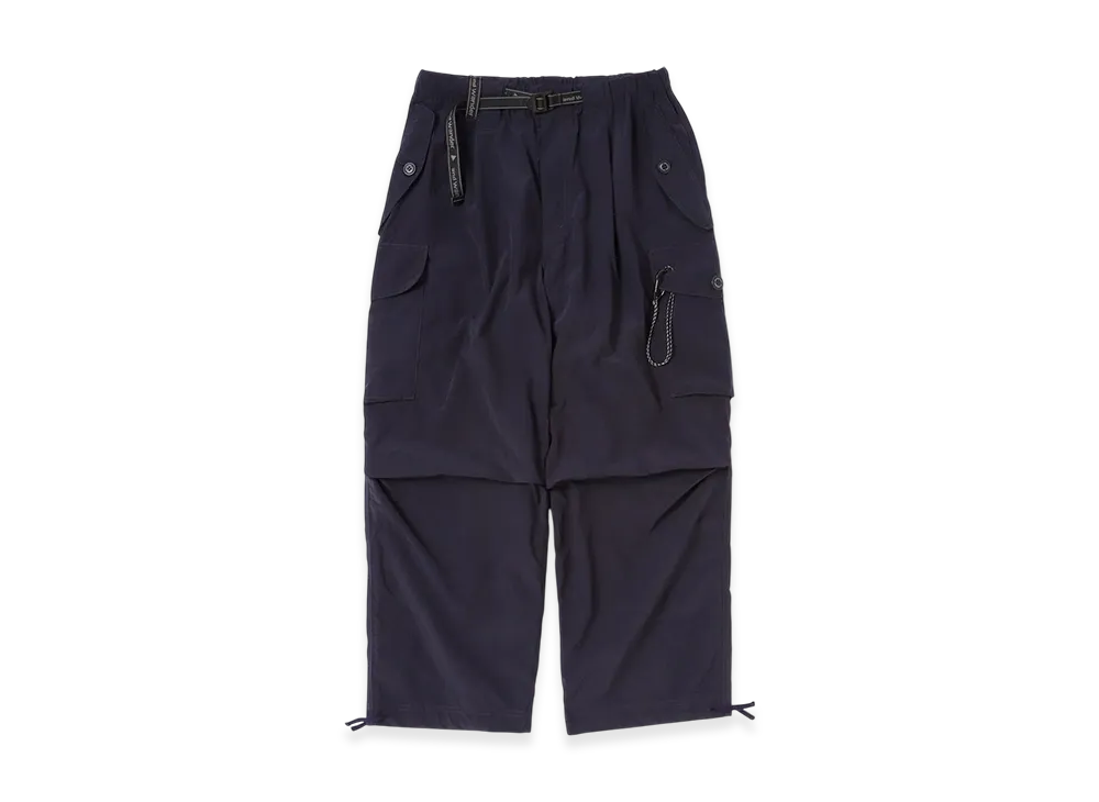 and wander Oversized Cargo Pants "Navy"