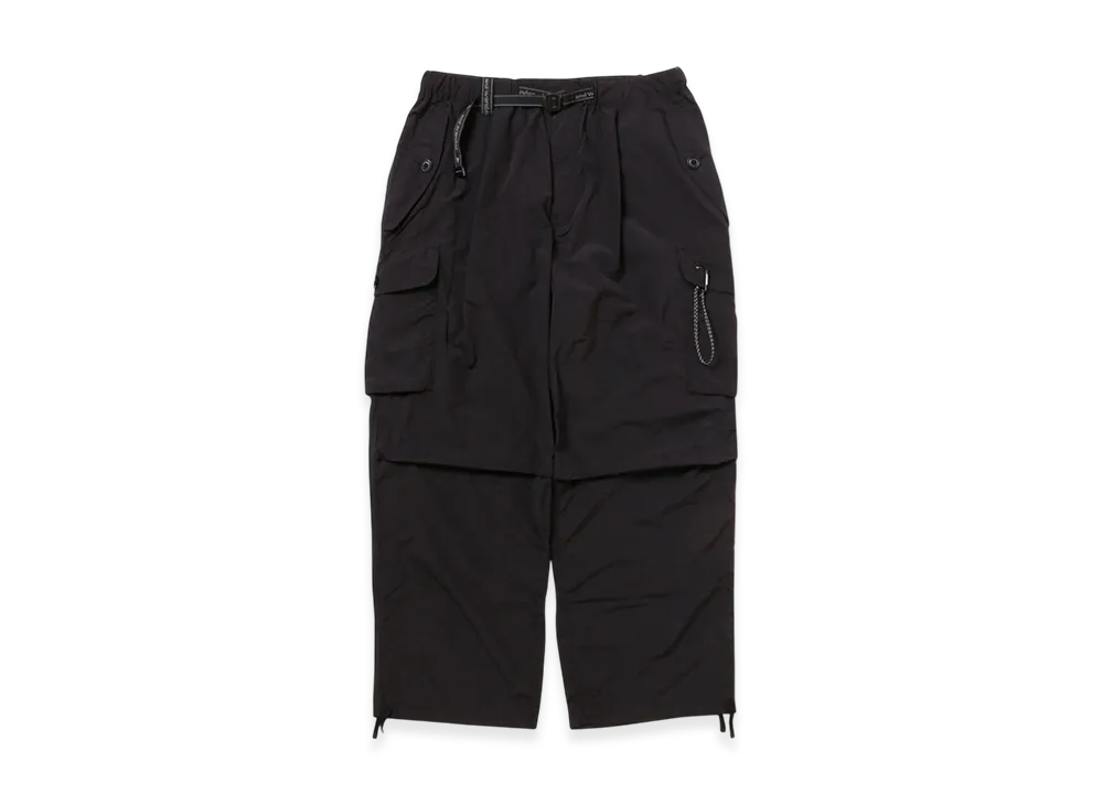 and wander Oversized Cargo Pants "Black"