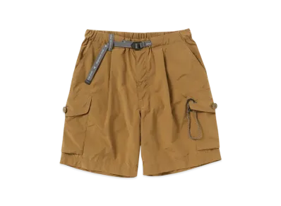 and wander Oversized Cargo Short Pants (M) "Light Brown"