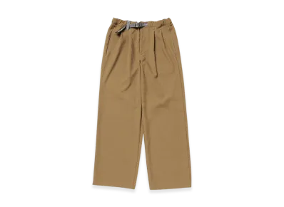 and wander PE Melange Twill Pants "Light Brown"