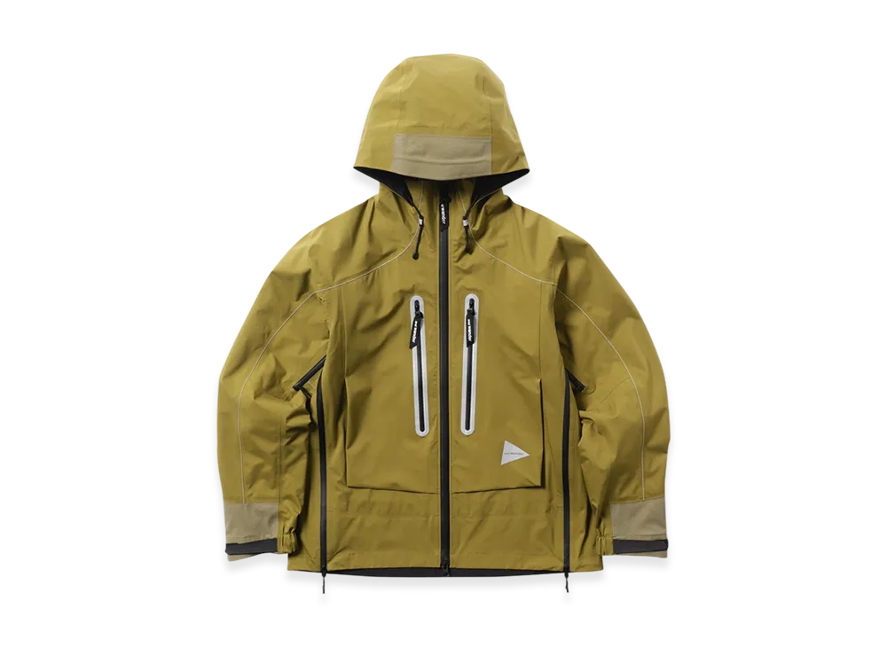 and wander Pertex Shield Rain Jacket "Light Khaki"