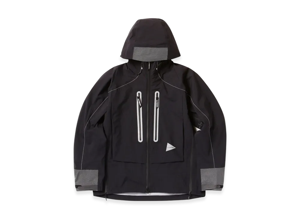 and wander Pertex Shield Rain Jacket "Black"