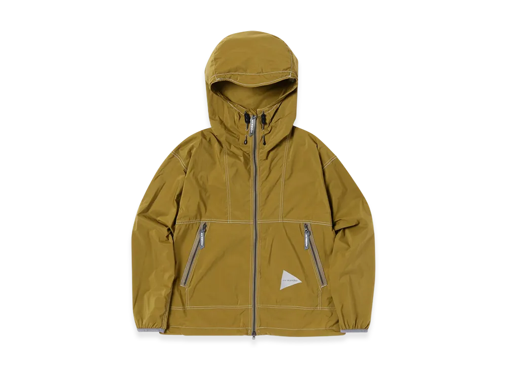 and wander Pertex Wind Jacket "Yellow Olive"