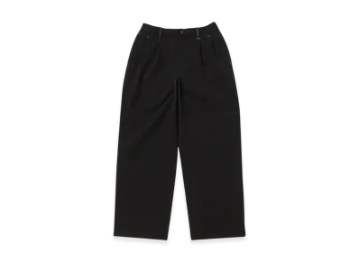 and wander Plain Wide Stretch Pants "Black"