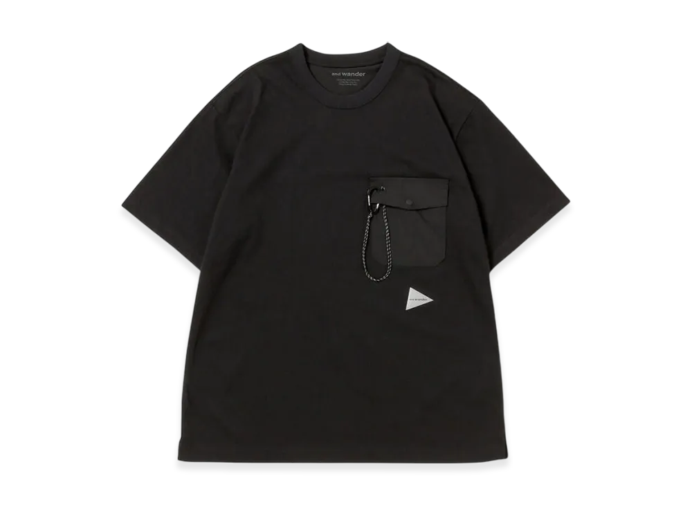and wander Pocket T "Black"