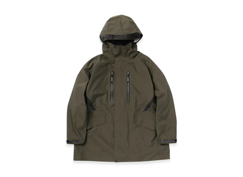 and wander Rain Proof Coat "Dark Khaki"