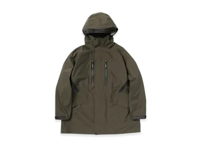 and wander Rain Proof Coat "Dark Khaki"