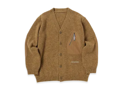 and wander Shetland Wool Cardigan "Camel"