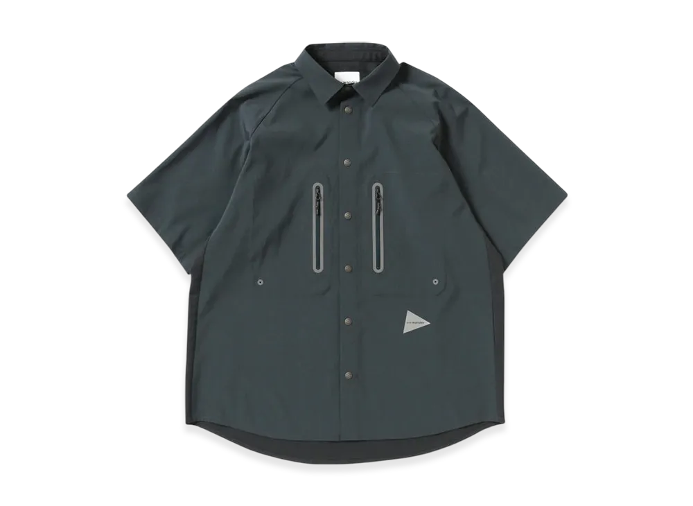 and wander Tech SS Shirt "Dark Green"