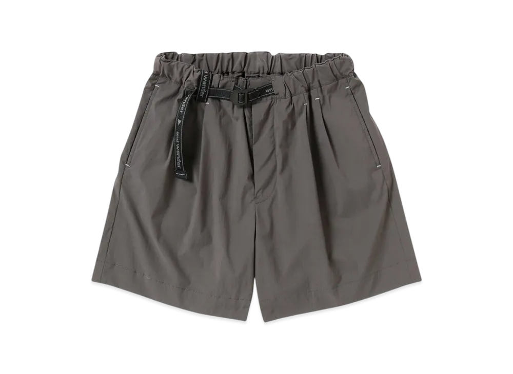 and wander UV Cut Stretch Short Pants (M) "Dark Gray"