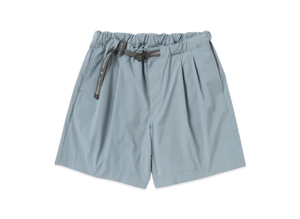and wander UV Cut Stretch Short Pants (M) "Light Blue"
