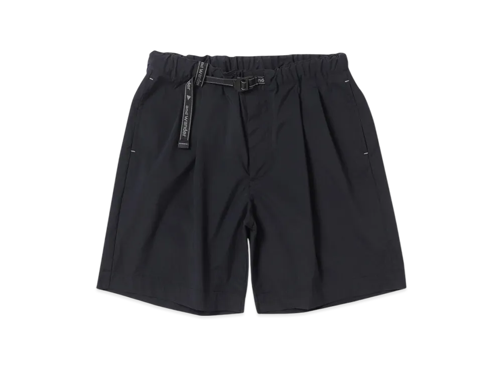 and wander UV Cut Stretch Short Pants (M) "Black"
