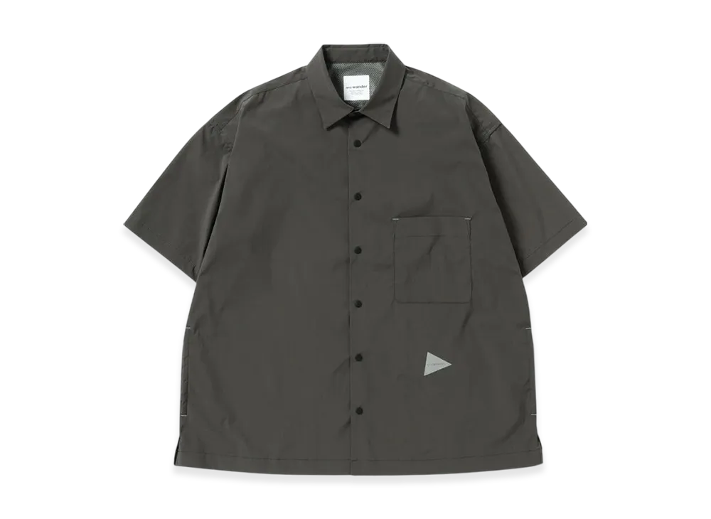 and wander UV Cut Stretch SS Shirt "Dark Gray"