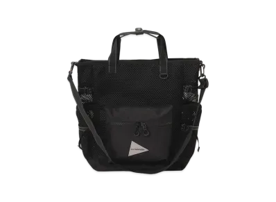 and wander 3D Mesh 2Way Tote Bag "Black"