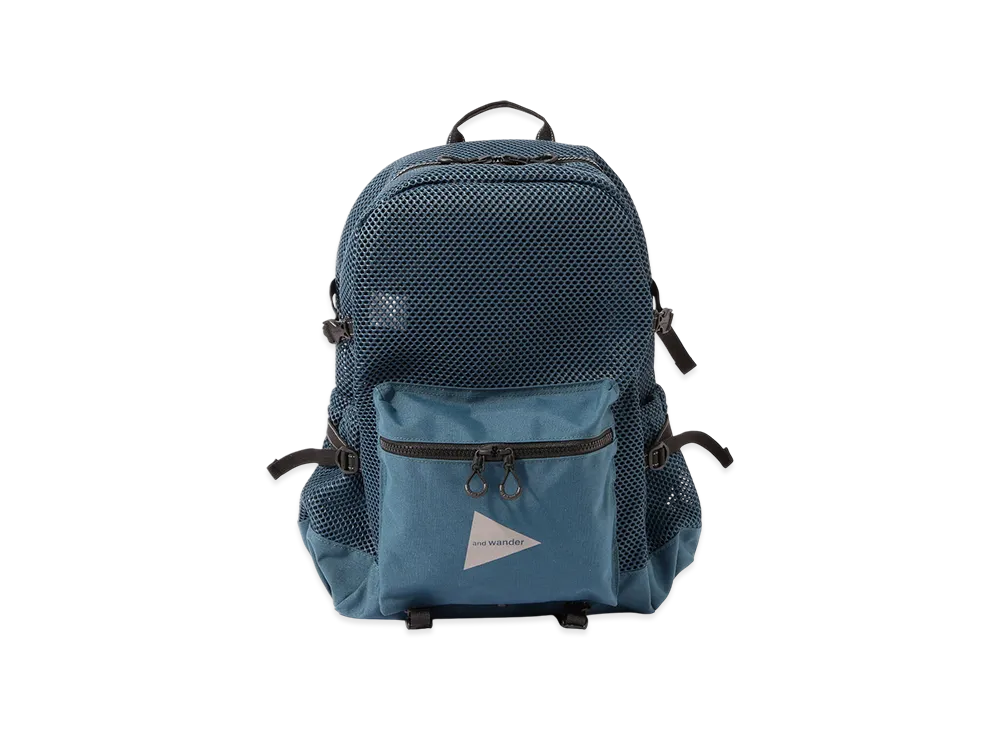 and wander 3D Mesh Backpack "Blue"