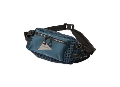 and wander 3D Mesh Waist Bag "Blue"